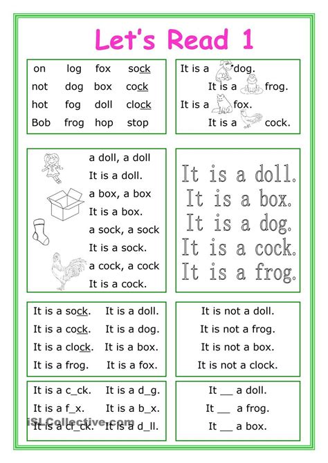 Teaching To Read Worksheets