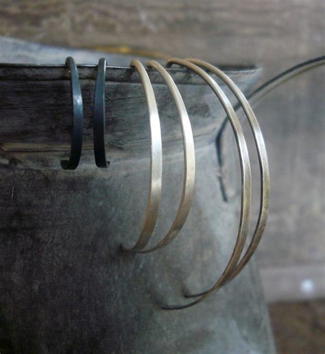 Allure Open Hoops in Silver Handmade in Sterling Silver. | Etsy | Handmade silver, Silver ...