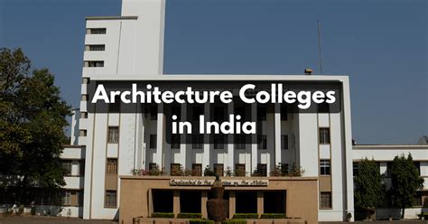 Best Architecture Colleges In India