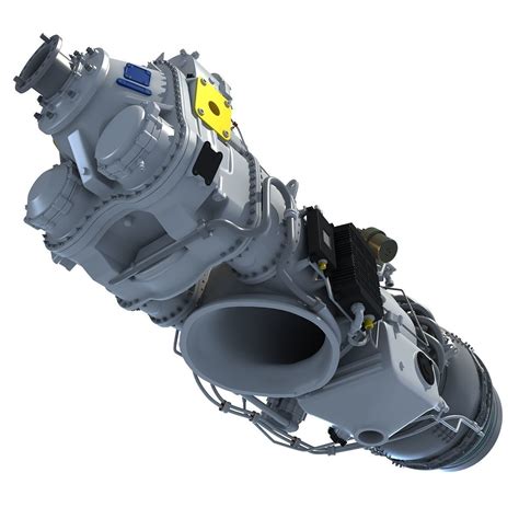 Turboprop Engine Pratt And Whitney Canada PW100 3D Model CGTrader