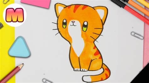 Aprende A Dibujar Un Gato Kawaii How To Draw A Cute Baby Kitten