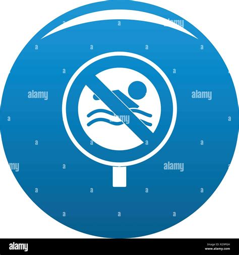 No Swimming Icon Simple Illustration Of No Swimming Vector Icon For
