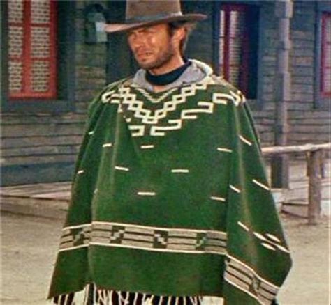 Clint Eastwood Style Spaghetti Western Cowboy Poncho Costume Clint