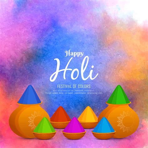 Abstract Colorful Happy Holi Greeting Background Design 343350 Vector
