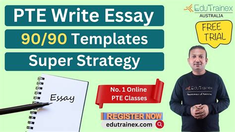 Pte Write Essay Writing Essay Templates Structure Score Guarantee Edutrainex Youtube
