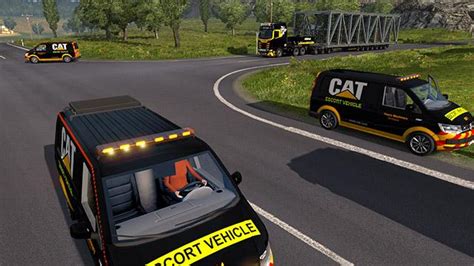 Black Cat Escort Van 1 30 Ets2 Mods Euro Truck Simulator 2 Mods Ets2mods Lt