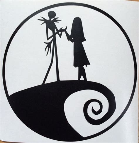 Jack And Sally Nightmare Before Christmas Inspired Vinyl Etsy