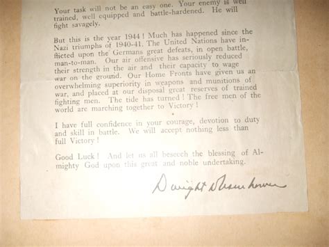 Original Eisenhower D Day Letter Collectors Weekly