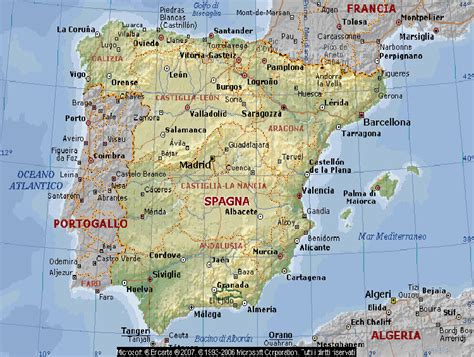 Cartina Della Spagna Con Tutte Le Città Tomveelers