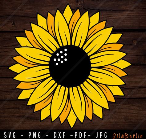 Sunflower Pattern Svg