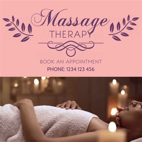 Massage Therapie Instagram Post Vorlage Postermywall