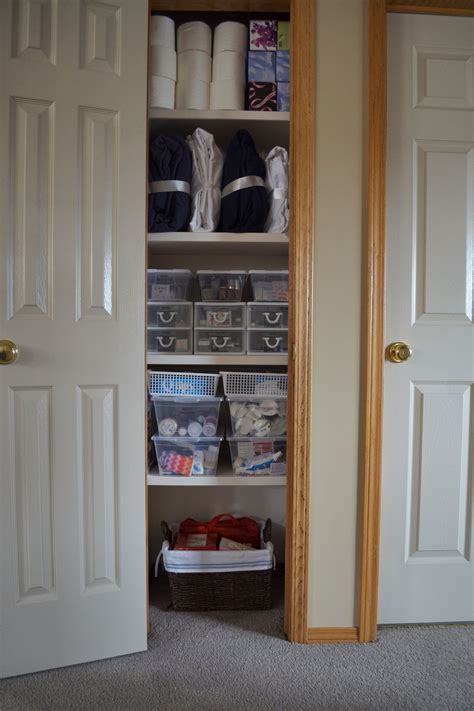 My Very Organized Linen Closet | Linen closet organization ...