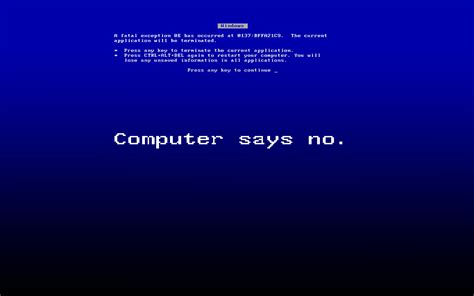 Computer Says No By Vondgd On Deviantart
