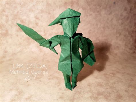 Wip Origami Link From Zelda By Mathieu Gueros Origami Tresse