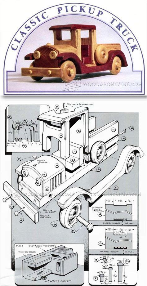 Wooden Toy Pickup Truck Plans Wooden Toy Plans And Projects