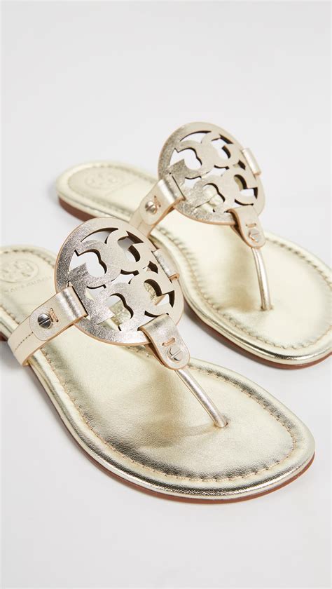 Lyst Tory Burch Miller Thong Sandals Save 15021459227467815