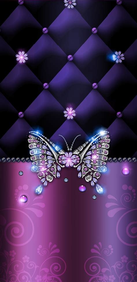 Purple Hearts And Butterfly Wallpapers Top Free Purple