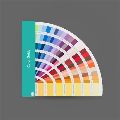 Premium Vector Illustration Of Pantone Colors For Print Guide Book
