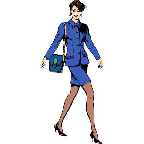 Business Woman Vector Image Free Svg