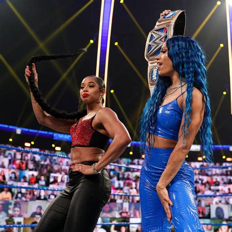 New Digital Of Sasha Banks And Bianca Belair From Smackdown A Month Ago Thelegitboss