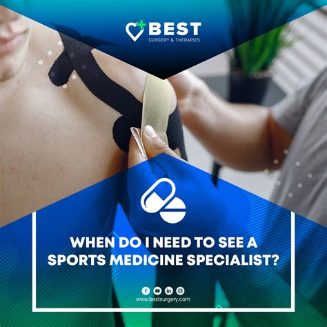 when do i need to see a sports medicine specialist best surgery center