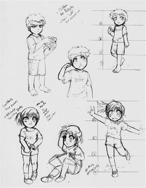 Kid References Drawings Cute Drawings Manga Drawing