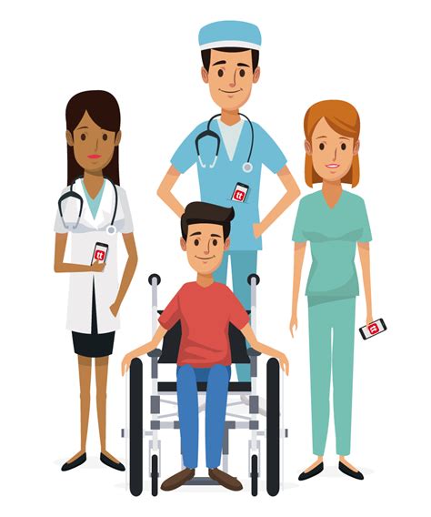 Nursing Clipart Healthcare Team Cartoon Healthcare Team Hd Png Images