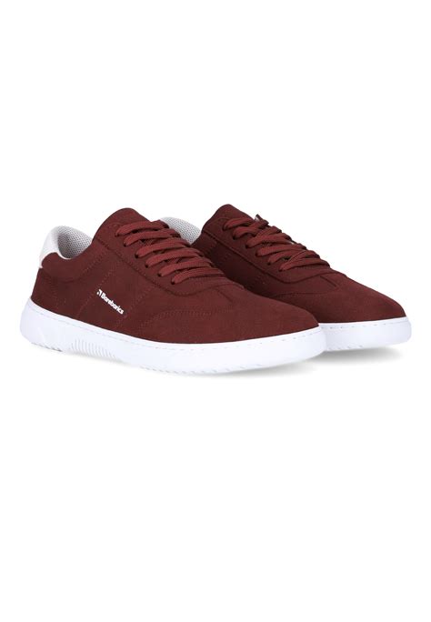 Barefoot Sneakers Barebarics - Pulsar - Maroon & White | Barebarics