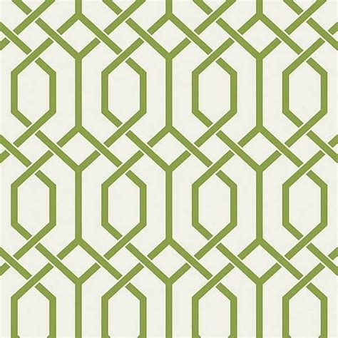 Wallpaper Modern High End Designer Geometric Lime Green Trellis Lattice