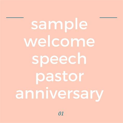 Sample Occasion Speeches For Church And Pastor Anniversary Programs