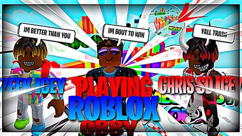 Playing Roblox Obby Ft Zeek Icey And Chris So Iceymust Watch Youtube