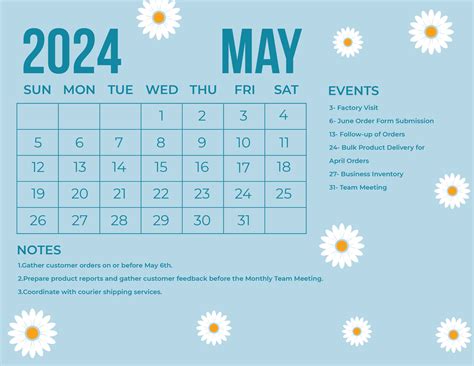 May 2024 Calendar With Holidays Eps Illustrator  Word Svg 2024