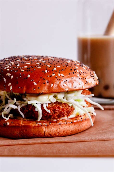Ebi Katsu Burger Knapperige Japanse Garnalen Burger