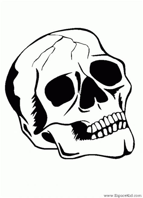 Masque tete de mort crâne feu follet. Coloriage Tête de mort dessin gratuit à imprimer