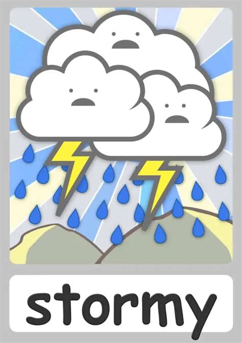 Weather Flashcards Teach The Weather Free Flashcards And Posters