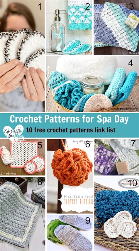 Crochet Patterns For Spa Day Crochet For You