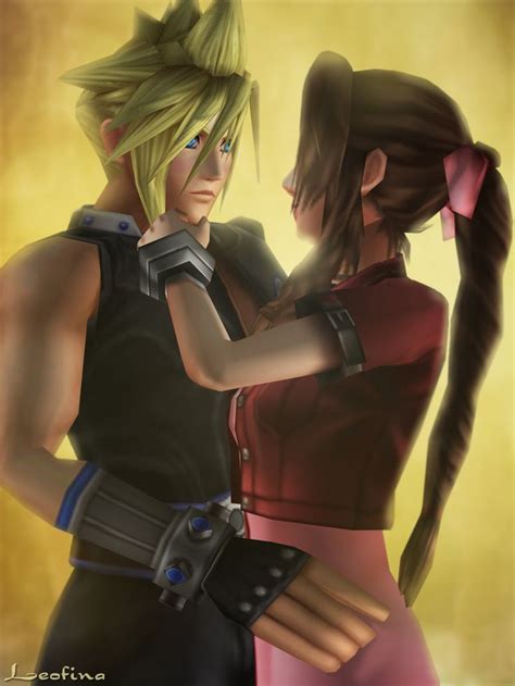 Cloud X Aerith By Leo On Deviantart Final Fantasy Art Clouds Photoshop