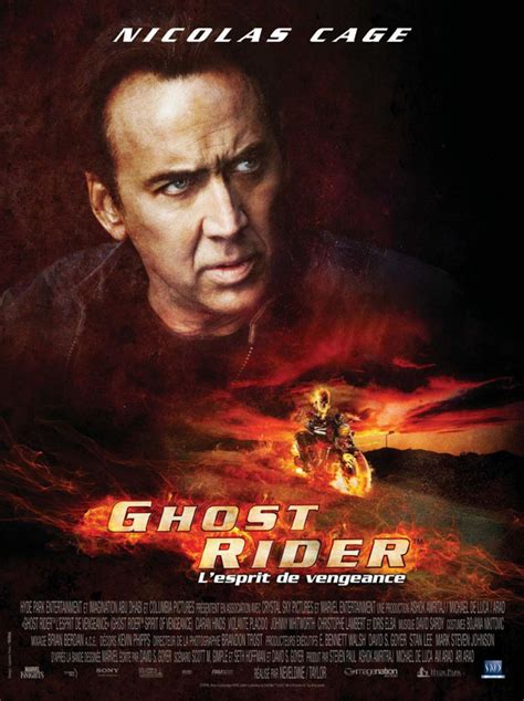 Ghost Rider 2 Le Poster Français De Lesprit De Vengeance Les