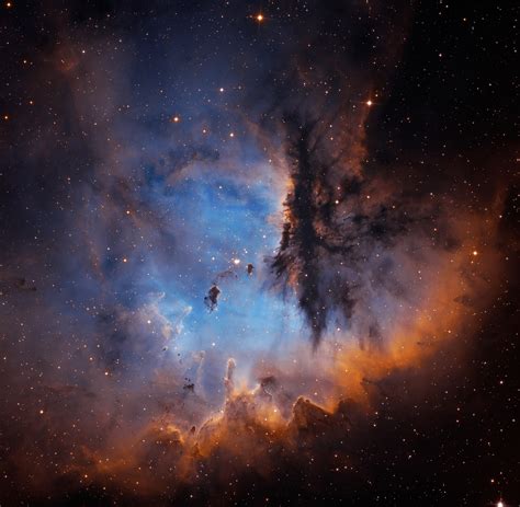 Ngc 281 Retratos Da Nebulosa Pacman Por Martin Pugh E Ken Crawford