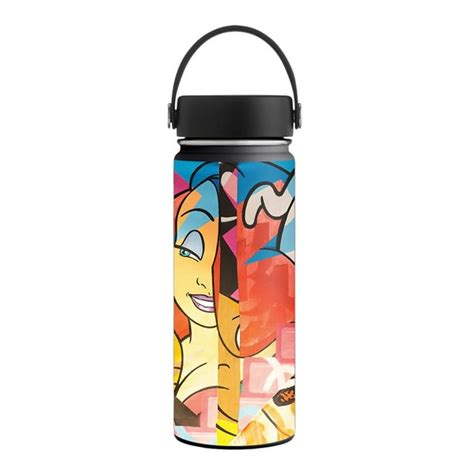 Mightyskins Skin For Hydro Flask 18 Oz Wide Mouth Cartoon Smiles