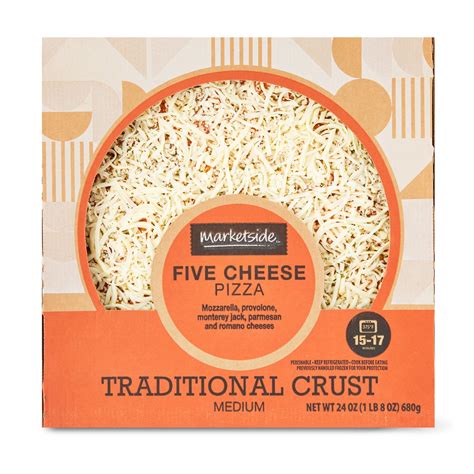 Marketside Five Cheese Pizza Traditional Crust Medium 24 Oz Fresh