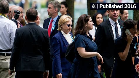 Hillary Clinton’s Doctor Says Pneumonia Led To Abrupt Exit From 9 11 Event The New York Times