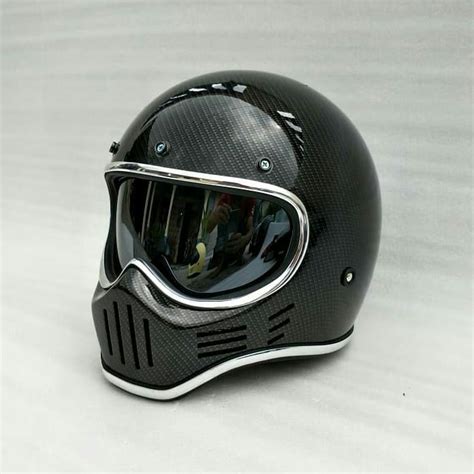 🏁 Coffee Racer 🏁 Custom M30 Carbon Helmet Design By Helmetarts Bike