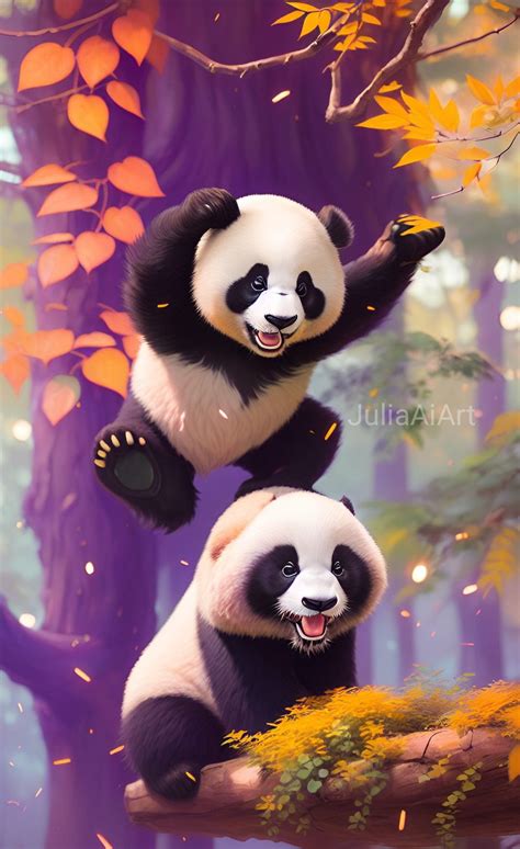 Cute Playing Pandas Cute Panda Cartoon Cute Wild Animals Cute