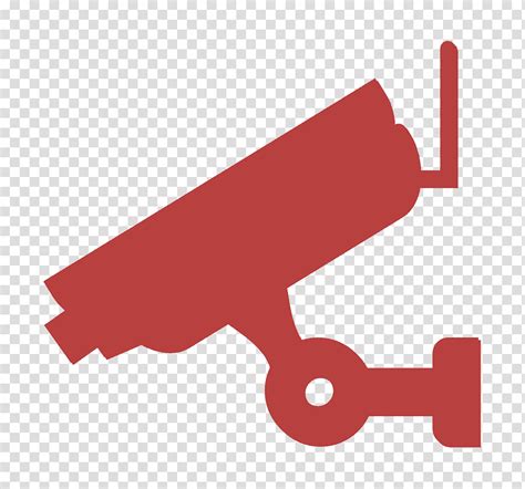 Cctv Icon Security Icon Security Camera Icon Logo Red Meter Line Megaphone Geometry