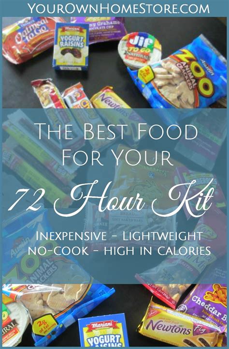 Wash them all out with soap and let dry. The Best Food for Your 72 Hour Kit List | 72 hour kit food ...