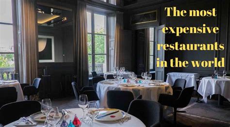 Top 10 Most Expensive Restaurants In The World Legitng