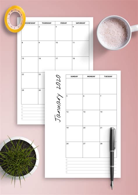 If You Are Looking For A Free Printable Monthly Calendar For 2020 This