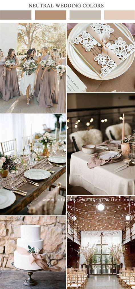 10 Gorgeous Neutral Wedding Color Combos To Inspire