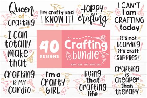 Crafting Bundle Crafter Crafty Graphic By Craftycuttersvg
